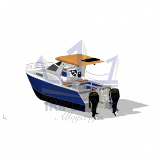 อู่ต่อเรือ ตองหนึ่ง ภูเก็ต - เรือทุ่นอลูมิเนียมตกปลาแคททามาราน รุ่น Double Spear อู่ต่อเรือ ตองหนึ่ง ภูเก็ต - เรือทุ่นอลูมิเนียมตกปลาแคททามาราน รุ่น Double Spear