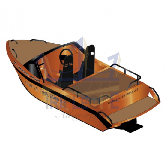 Triple One Minijet - อู่ต่อเรือ ตองหนึ่ง ภูเก็ต - ทริเปิลวัน มินิเจท  เรืออลูมิเนียมตกปลา  เรือทุ่นอลูมิเนียมตกปลา รุ่น Spear  เรือตกปลา  เรืออลูมิเนียม 