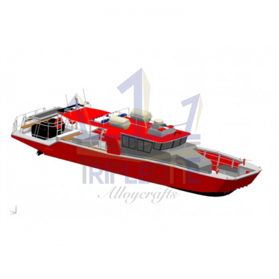 เรือดับเพลิง (Fire Boat) - อู่ต่อเรือ ตองหนึ่ง ภูเก็ต - เรือดับเพลิง (Fire Boat)  เรือทุ่น  เรืออลูมิเนียม  เรือดับเพลิง 