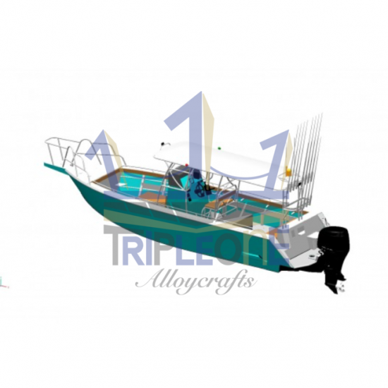 เรือทุ่นอลูมิเนียมตกปลา รุ่น Spear - อู่ต่อเรือ ตองหนึ่ง ภูเก็ต - เรือทุ่นอลูมิเนียมตกปลา รุ่น Spear  เรือตกปลา  เรืออลูมิเนียม 