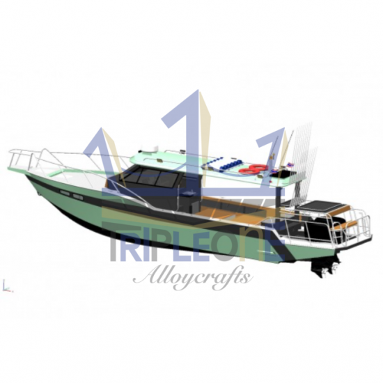 เรือทุ่นอลูมิเนียมตกปลา รุ่น Spear - อู่ต่อเรือ ตองหนึ่ง ภูเก็ต - เรือทุ่นอลูมิเนียมตกปลา รุ่น Spear  เรือตกปลา  เรืออลูมิเนียม 