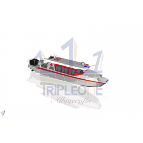 เรือพยาบาล (Ambulance Boat) - อู่ต่อเรือ ตองหนึ่ง ภูเก็ต - เรือพยาบาล (Ambulance Boat)  เรือทุ่น  เรืออลูมิเนียม  เรือพยาบาล 