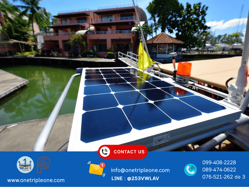 รับติดตั้งแผงโซลาร์เซลล์บนเรือ